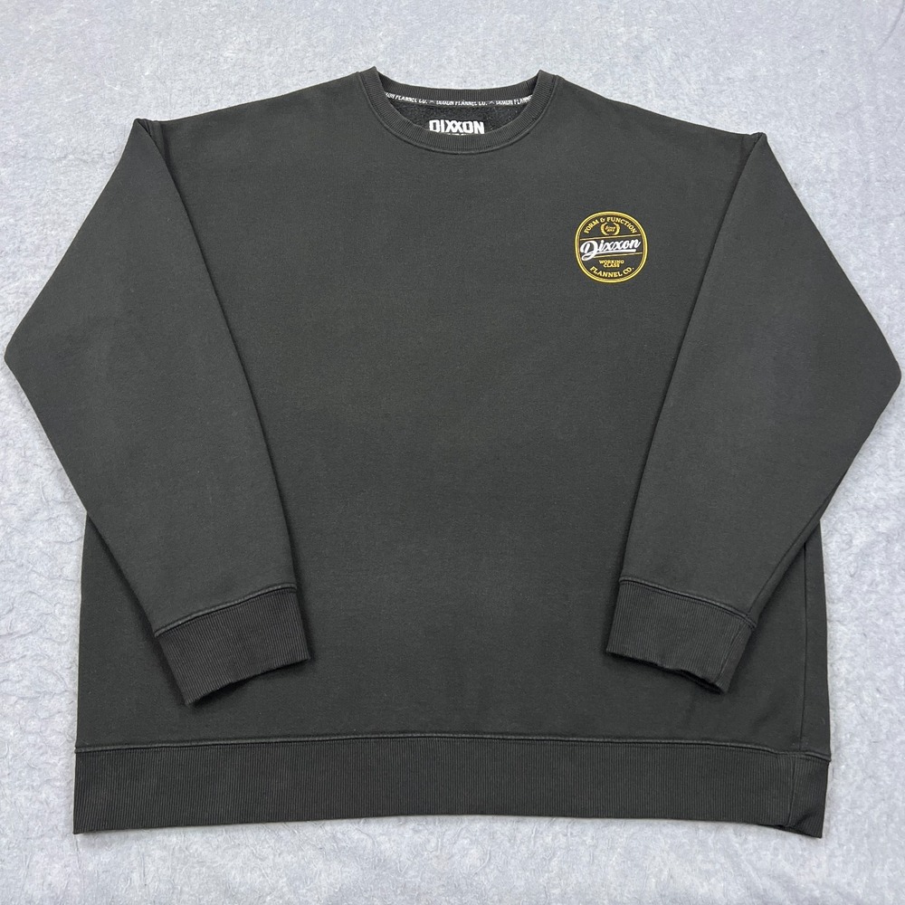 Dixxon Flannel Co Crewneck Sweatshirt Men's 3XL‎ Black Graphic Fleece Pullover
